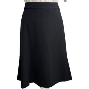 Bar III Skirt Women's 18W 2X Black A-Line Ruffle-Hem Stretch Knit Zipper NEW